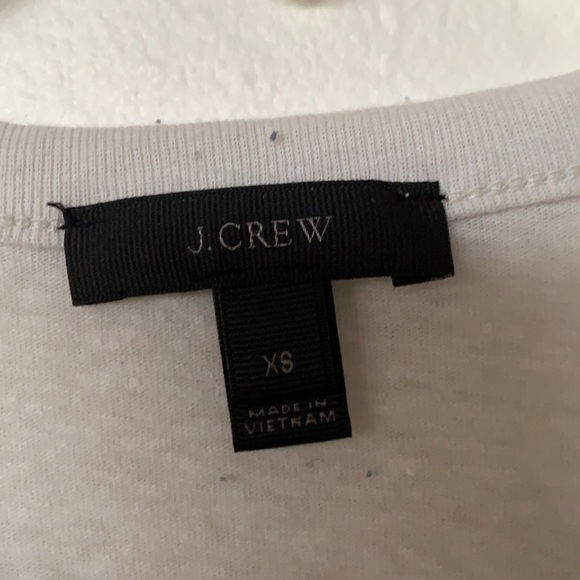 J CREW BUTTON FRONT LONG SLEEVES T-SHIRT, XS - Picture 3 of 5
